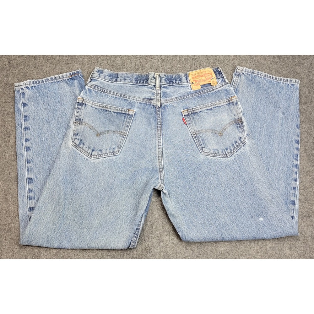 Levis Jeans Mens 34x29 Blue Denim Y2k Boho Streetwear Grunge Festival Americana